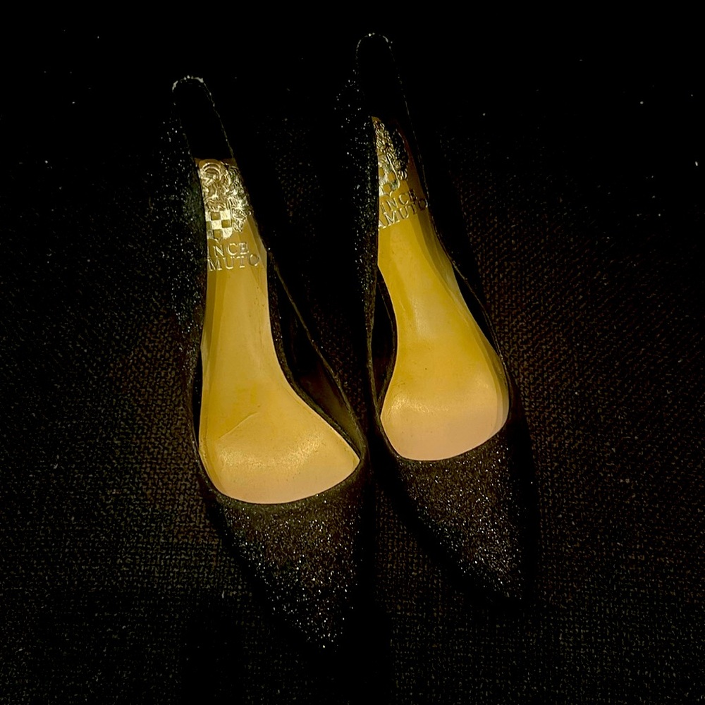 Vince Camuto Black Shimmer Pump